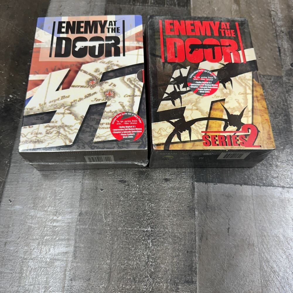 Lot Enemy At The Door Series 1 And Series 2 New Sealed WW2 Drama Series Rare OOP